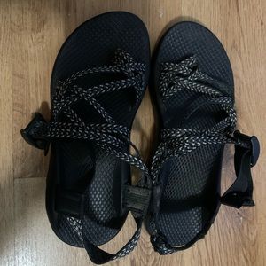 Black and White chacos